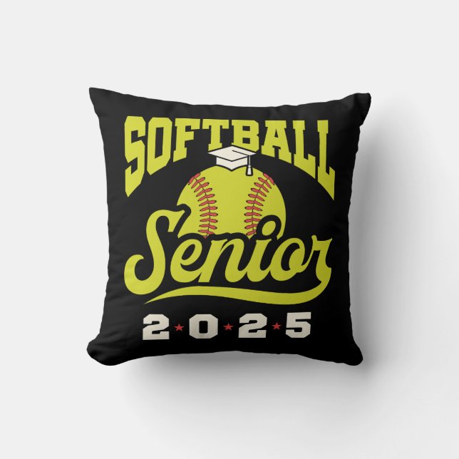 Softball Senior Class of 2025 Kudde (Framsida)