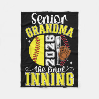Softball Senior Grandma 2026 Softball Senior Grand Fleecefilt