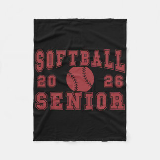 Softball Senior Night Softball Senior 2026 Graduat Fleecefilt