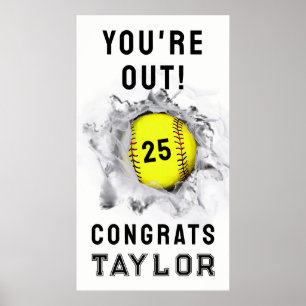 Softball Senior Night Studenten Poster