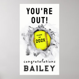 Softball Senior Night Studenten Poster