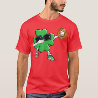 Softball Shamrock Lucky Klöver Irish St Patrick's T Shirt
