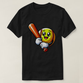 Softball Smiles: "Battar för Roligt!" T Shirt