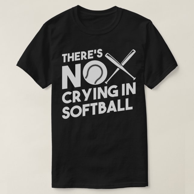 Softball SoftballRacket T Shirt (Design framsida)