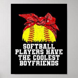 Softball-spelare har de kolaste Boykompisarna Girl Poster