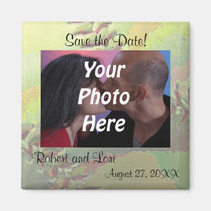 Softball Sports Bröllop teme Photo Save Date! Magnet