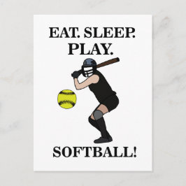 Softball Sports Player Vykort