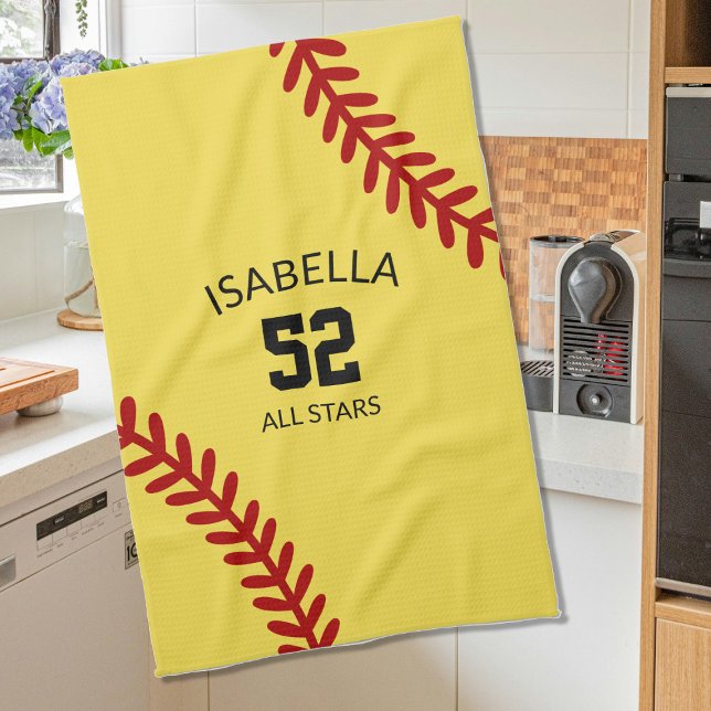 softball sports towel, coach bath towel kökshandduk (Skapare uppladdad)