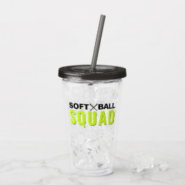 Softball Squad Tumbler Take Away Mugg