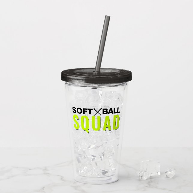 Softball Squad Tumbler Take Away Mugg (Baksida Ice)