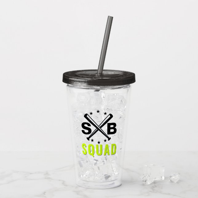 Softball Squad Tumbler Take Away Mugg (Baksida Ice)