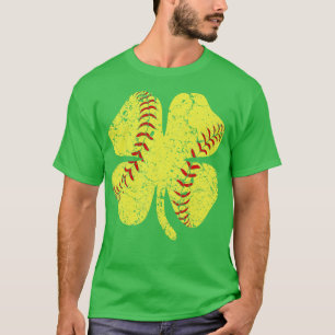 Softball St patricks day for Boys Girls Kids Manar T Shirt