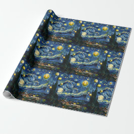 Softball Starry Night Wrapping Papper Presentpapper