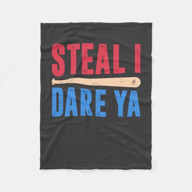 Softball - Steal I Dare Ya Fleecefilt (Framsidan)