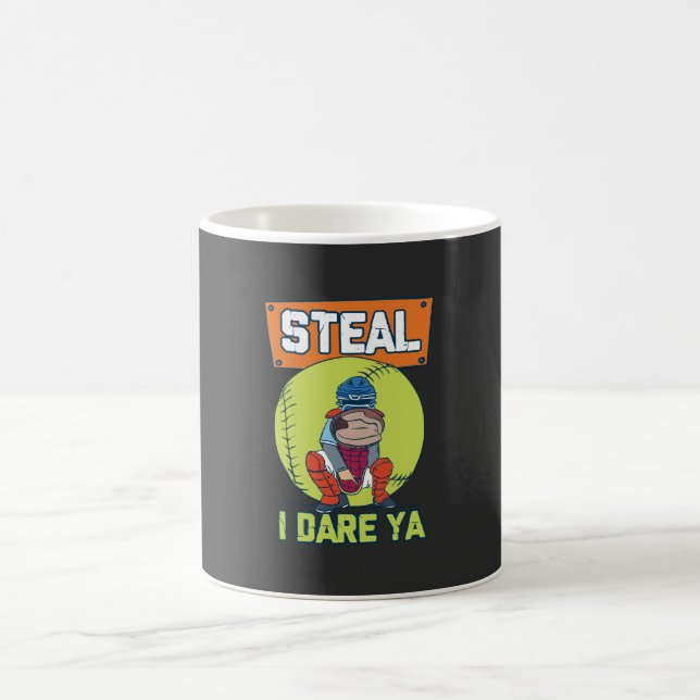 Softball - Steal I Dare Ya Kaffemugg (Center)