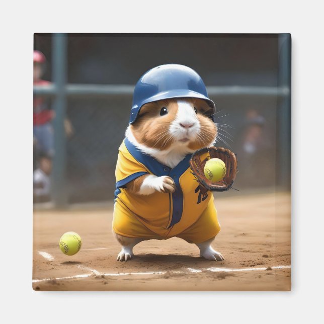 Softball Superstar: Marsvinets Stora Match, Magnet (Framsidan)