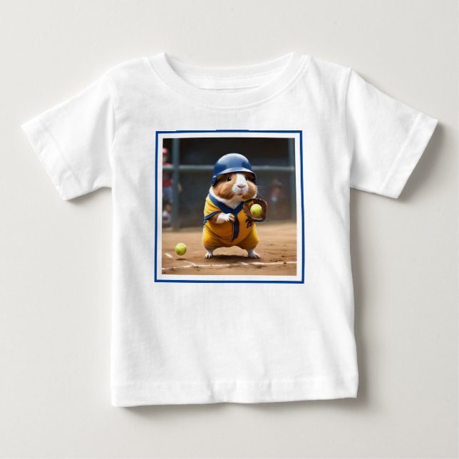 Softball Superstar: Marsvinets Stora Match T Shirt (Framsida)