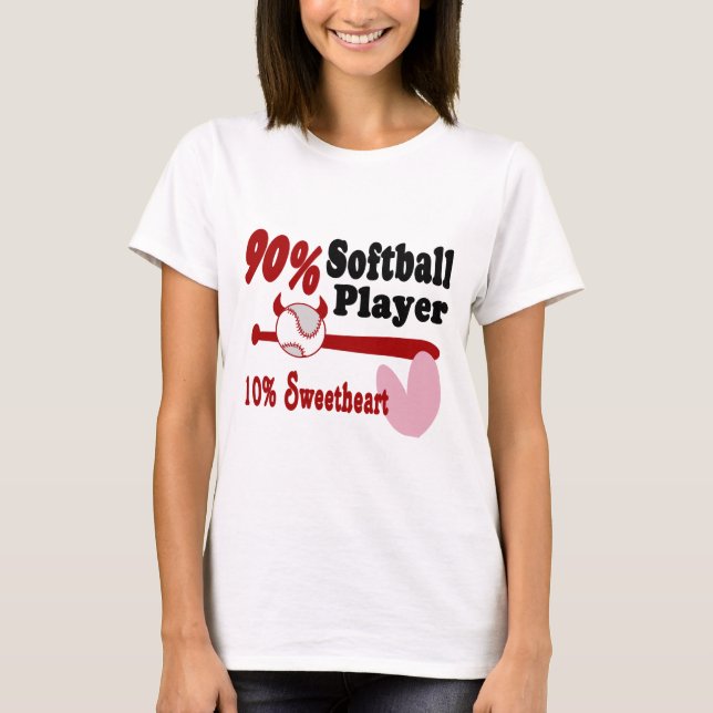 Softball Swehoney Tee Shirt (Framsida)