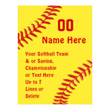 Softball Team Poster Softball Poster för spelare