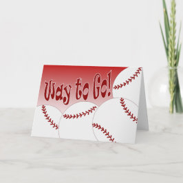 Softball - vägen dit! Gratulerar! Fantastisk! Kort