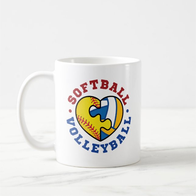 Softball Volleyball Kaffemugg (Vänster)