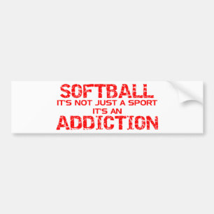 Softballböjelse Bildekal