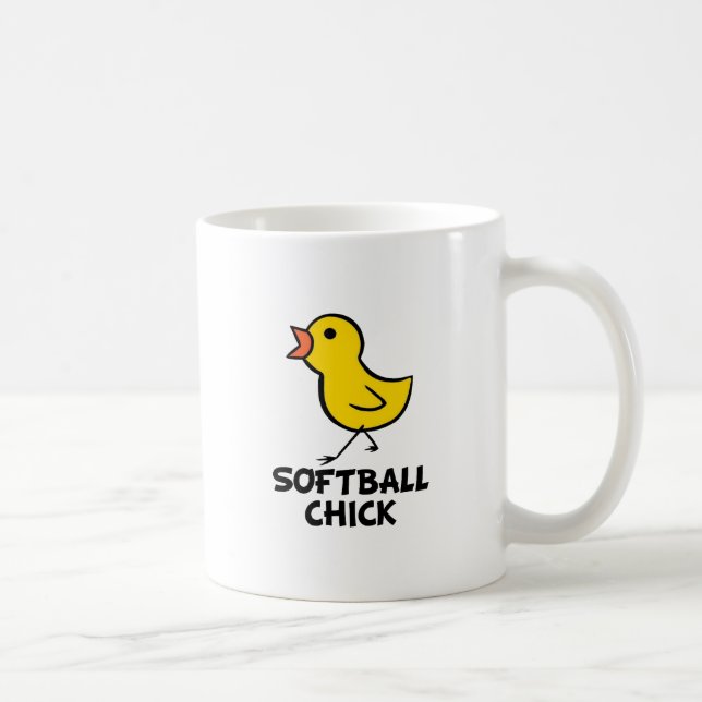 Softballchickmugg Kaffemugg (Höger)