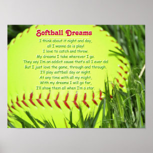 Softballdikt Poster