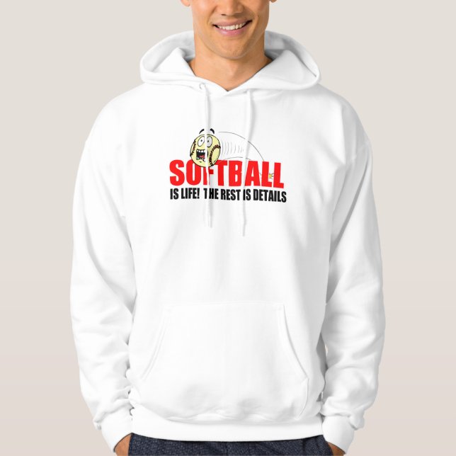Softballet är liv sweatshirt (Framsida)