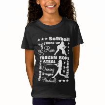 Softballflickasportar Terminoligy uttrycker