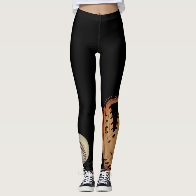 Softballhandske- och bolldamasker leggings (Framsida)