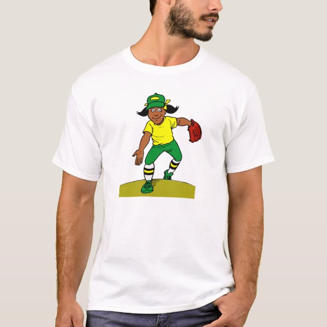 Softballkanna T-shirt (Framsida)