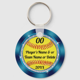 SoftballKeychains 3 för krickan boxas svart Nyckelring