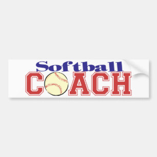 Softballlagledare Bildekal