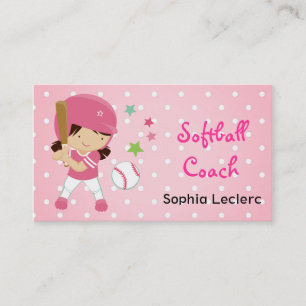 Softballlagledare Visitkort