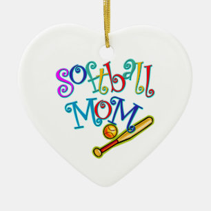 Softballmamma Julgransprydnad Keramik
