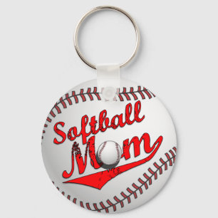 Softballmamma Nyckelring