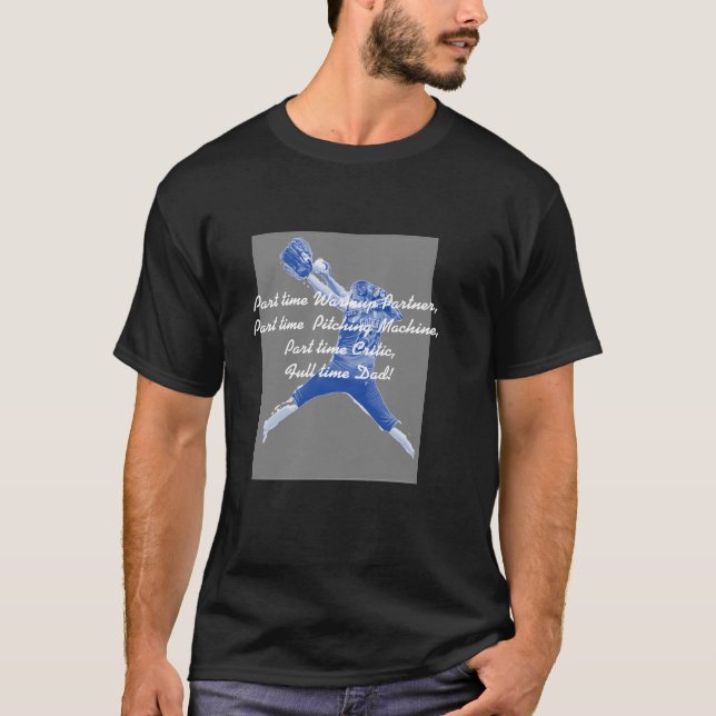 Softballpappa T Shirt (Framsida)