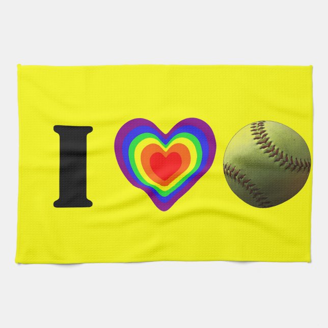 Softballpride Kökshandduk (Horisontell)