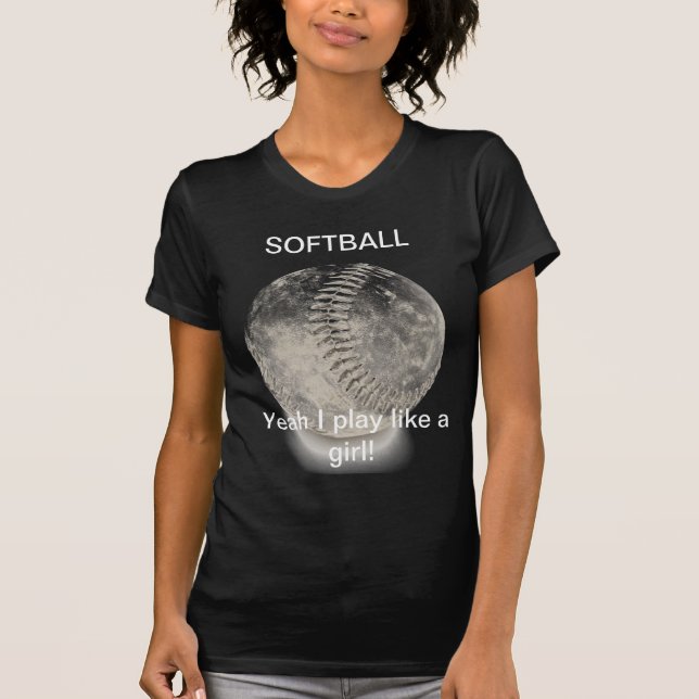 Softballskjortor T-shirt (Framsida)