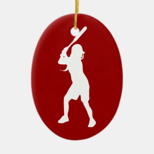 Softballsmetprydnad Julgransprydnad Keramik
