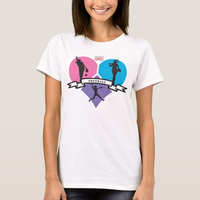 Softballsymbol Tee Shirt (Framsida)
