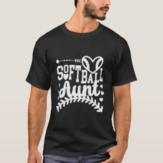 Softballtant till en Softballspelande systerdotter T Shirt