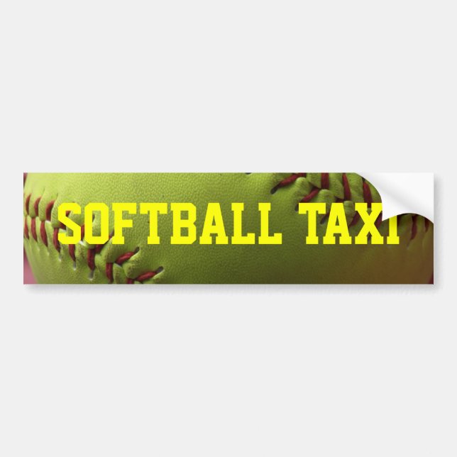 Softballtaxi Bildekal (Framsidan)