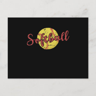 Softboll Baseboll Sport Lag Home Run Vykort