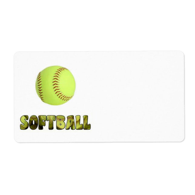 Softboll Etikett Fraktsedel (Framsidan)