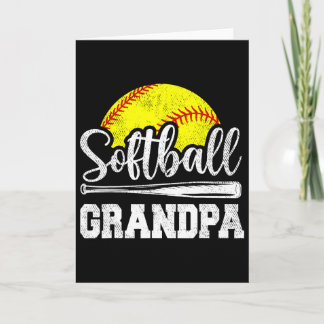 Softboll Farfar Softboll Spelare Speldag Fars Kort