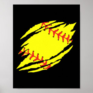 Softboll Grafik _1 Poster