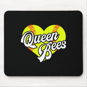 Softboll Heart Queen Bees Team T-ball Liga Flickor Musmatta