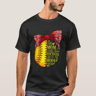 Softboll Mamma Kvinnor Pitcher Catcher Flickor 6 T Shirt